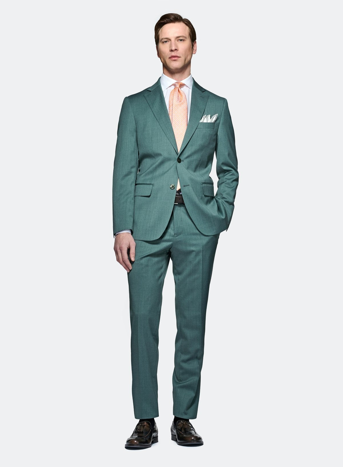 Abito in misto lana tela elastica