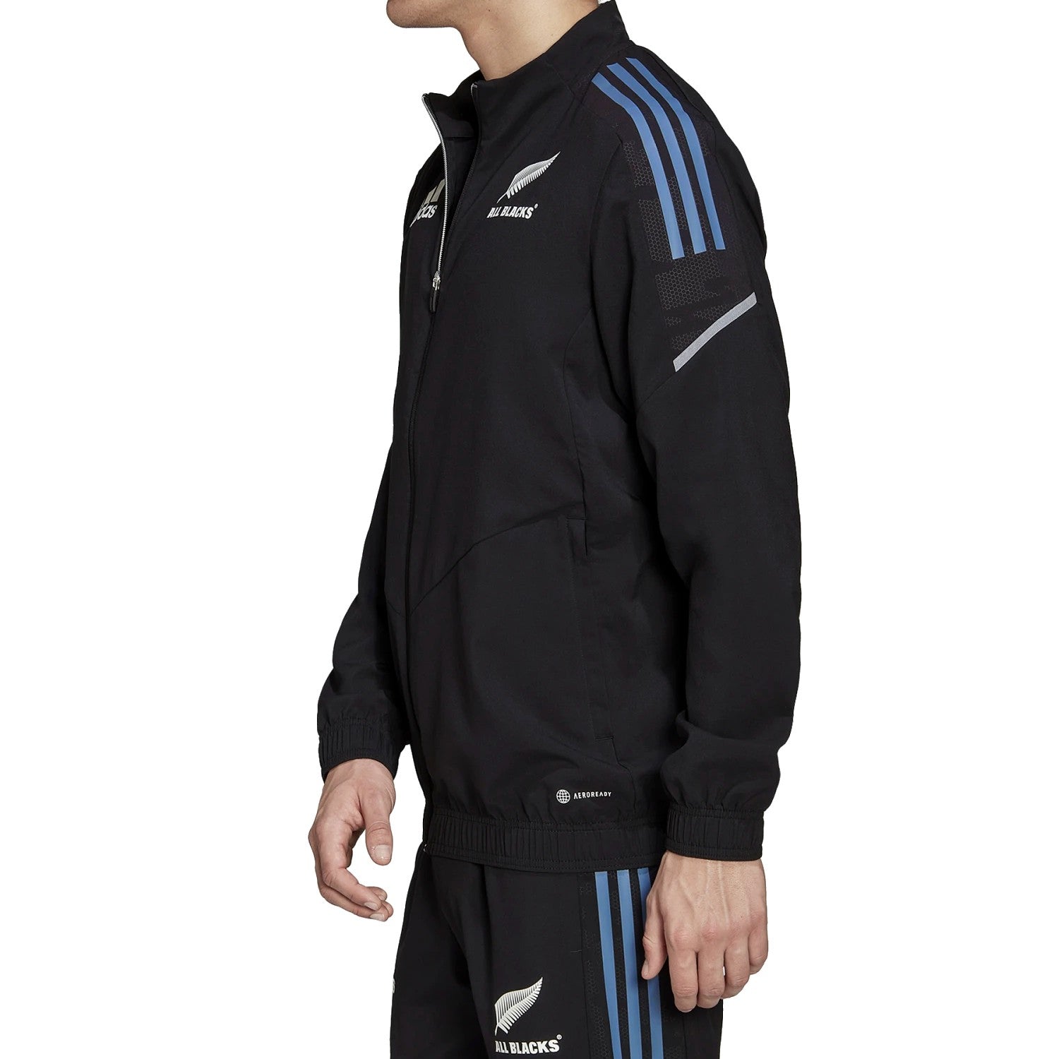 All Blacks black training presentation jacket 2022/23 - Adidas