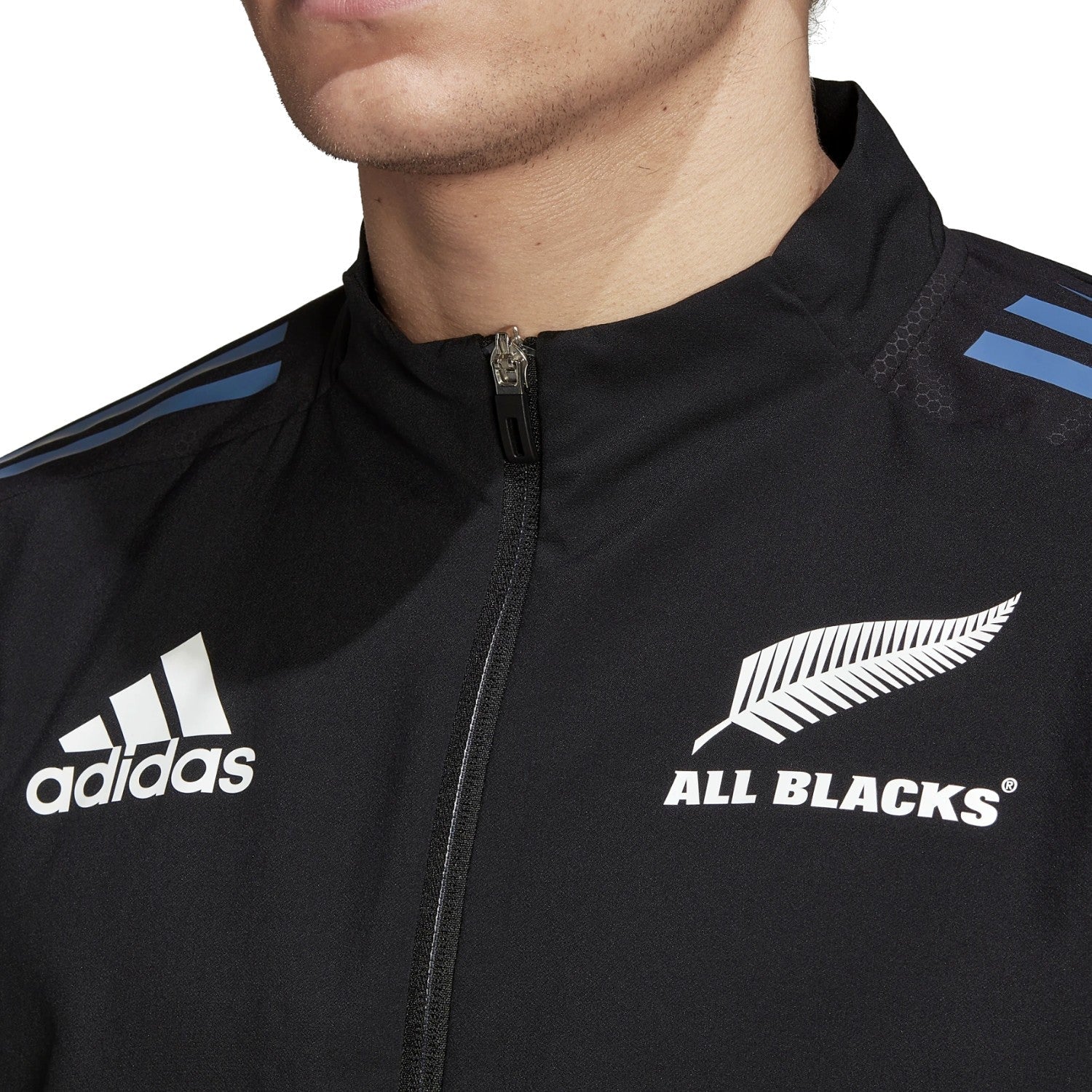 All Blacks black training presentation jacket 2022/23 - Adidas